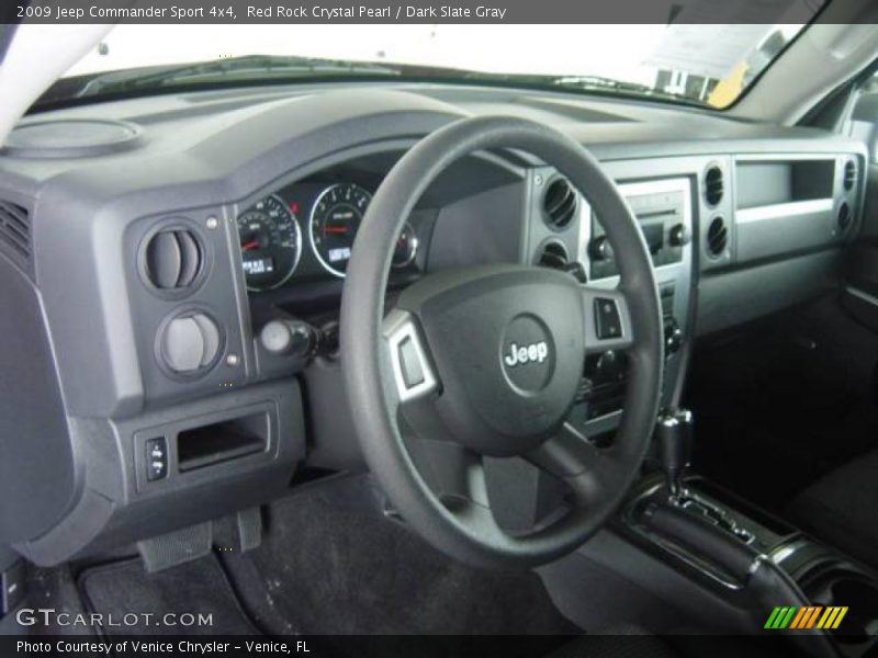 Red Rock Crystal Pearl / Dark Slate Gray 2009 Jeep Commander Sport 4x4