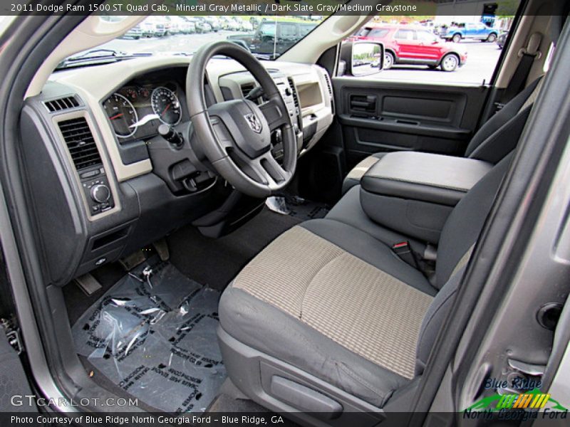 Mineral Gray Metallic / Dark Slate Gray/Medium Graystone 2011 Dodge Ram 1500 ST Quad Cab