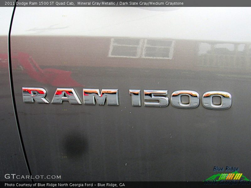Mineral Gray Metallic / Dark Slate Gray/Medium Graystone 2011 Dodge Ram 1500 ST Quad Cab
