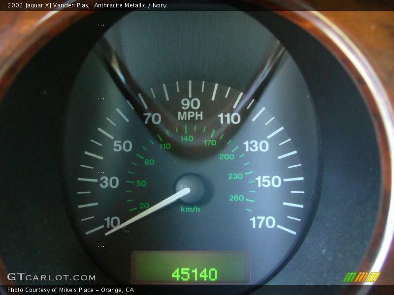 Anthracite Metallic / Ivory 2002 Jaguar XJ Vanden Plas
