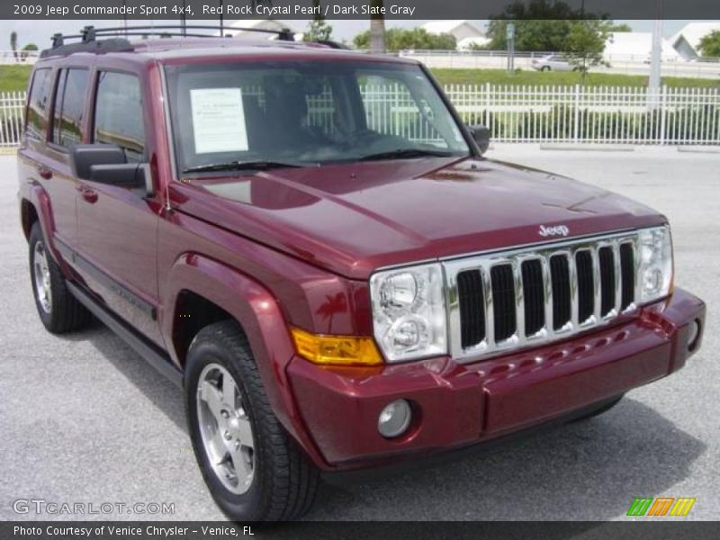 Red Rock Crystal Pearl / Dark Slate Gray 2009 Jeep Commander Sport 4x4