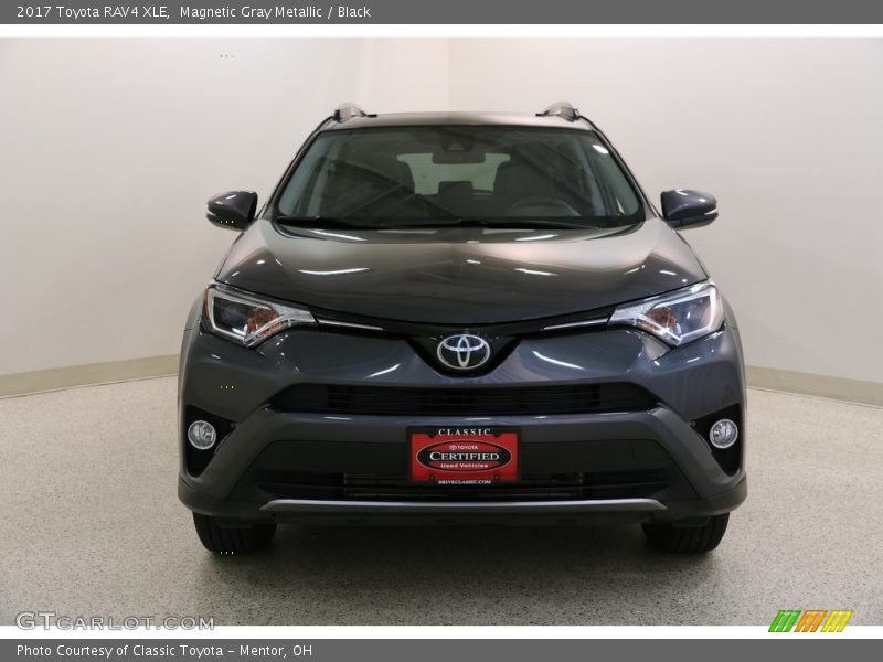 Magnetic Gray Metallic / Black 2017 Toyota RAV4 XLE