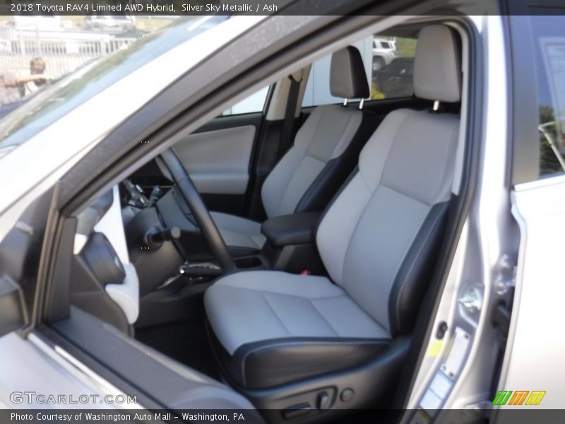 Silver Sky Metallic / Ash 2018 Toyota RAV4 Limited AWD Hybrid