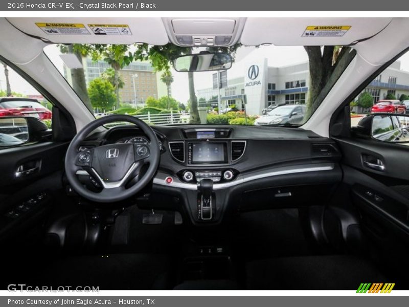 Crystal Black Pearl / Black 2016 Honda CR-V EX