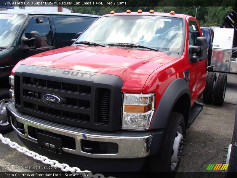 Red / Camel 2009 Ford F550 Super Duty XL Regular Cab Chassis 4x4