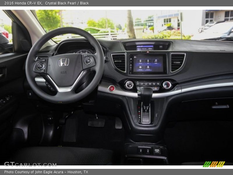 Crystal Black Pearl / Black 2016 Honda CR-V EX