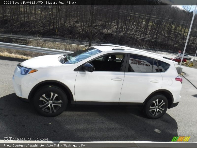 Blizzard Pearl / Black 2016 Toyota RAV4 LE AWD
