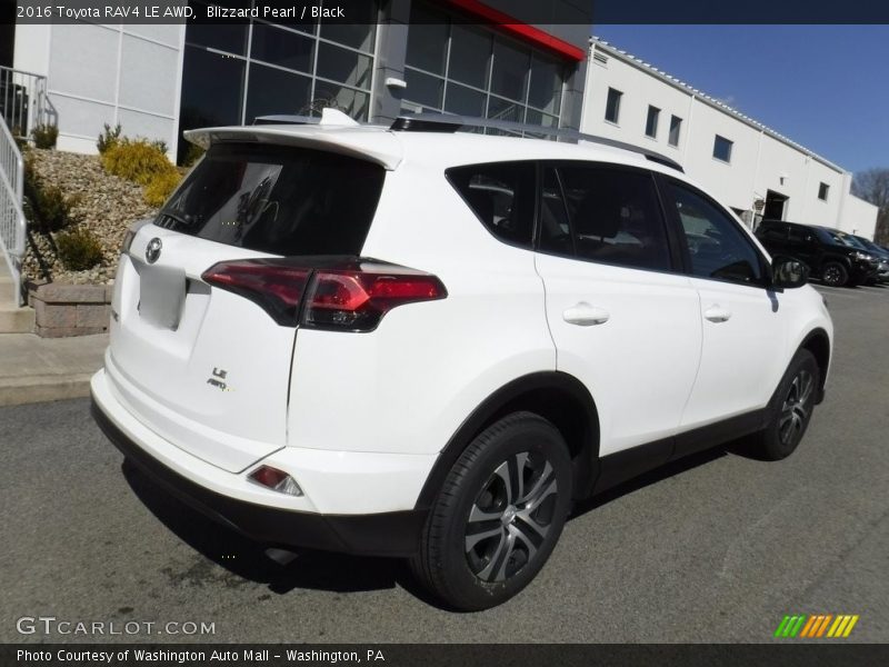 Blizzard Pearl / Black 2016 Toyota RAV4 LE AWD