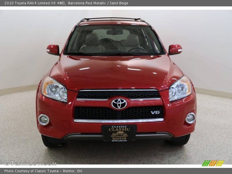 Barcelona Red Metallic / Sand Beige 2010 Toyota RAV4 Limited V6 4WD