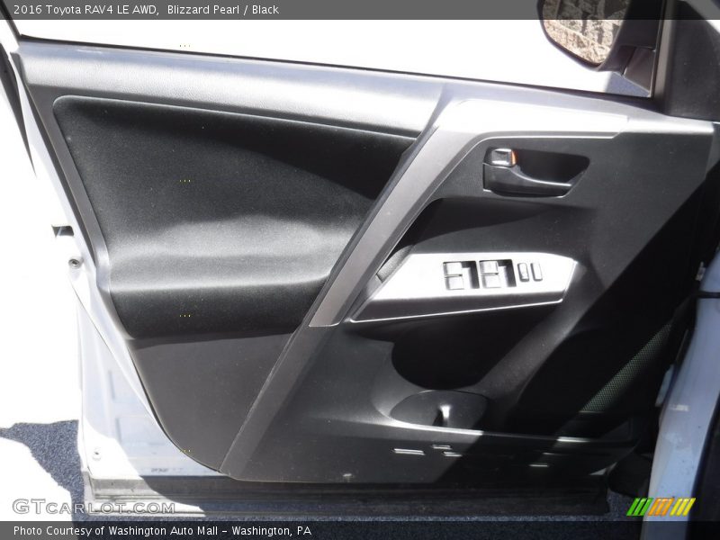 Blizzard Pearl / Black 2016 Toyota RAV4 LE AWD