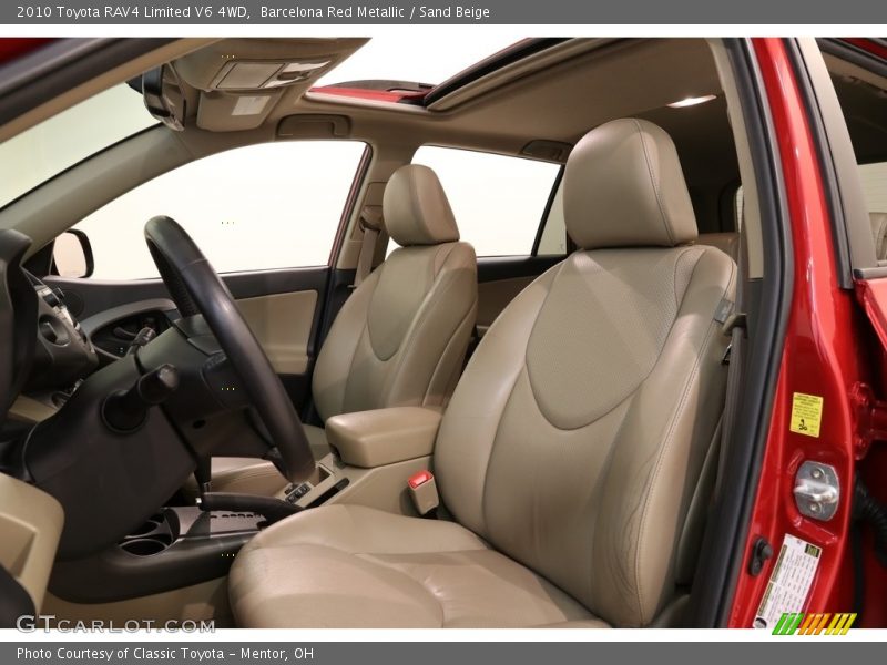 Barcelona Red Metallic / Sand Beige 2010 Toyota RAV4 Limited V6 4WD