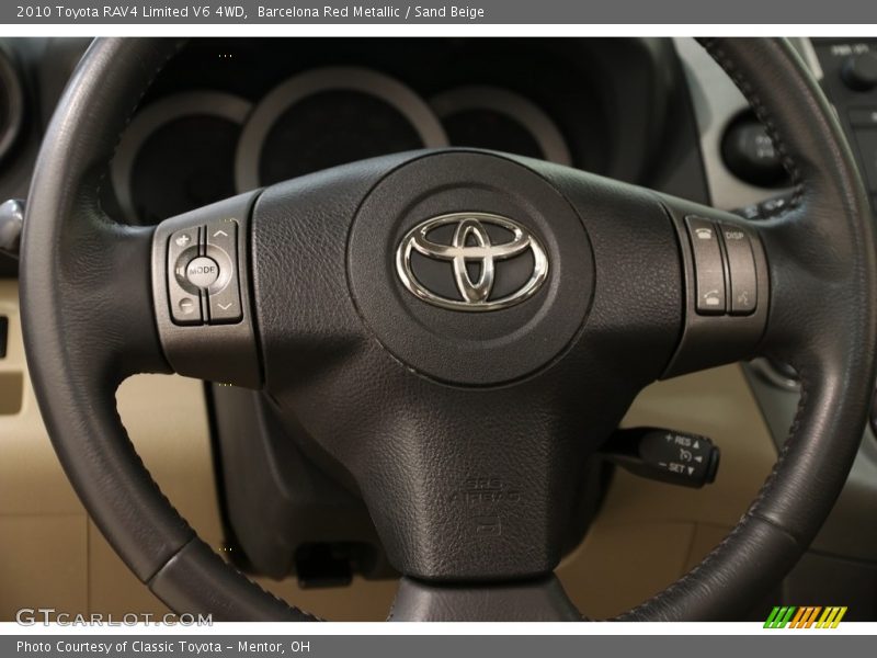 Barcelona Red Metallic / Sand Beige 2010 Toyota RAV4 Limited V6 4WD
