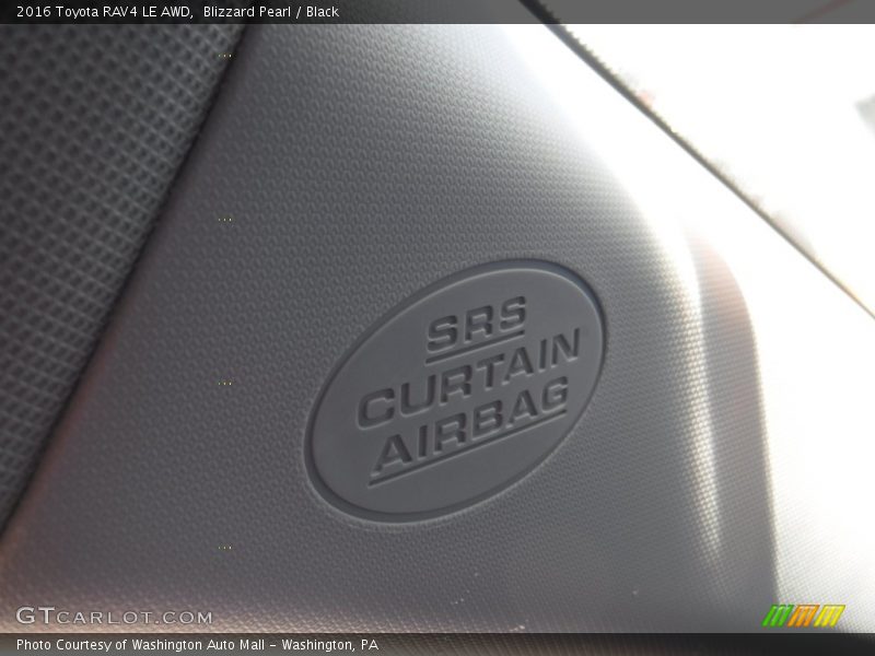 Blizzard Pearl / Black 2016 Toyota RAV4 LE AWD