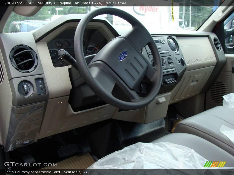 Red / Camel 2009 Ford F550 Super Duty XL Regular Cab Chassis 4x4