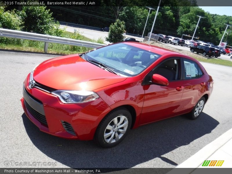 Barcelona Red Metallic / Ash 2016 Toyota Corolla LE