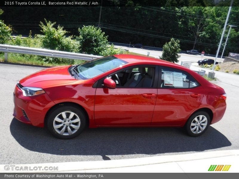 Barcelona Red Metallic / Ash 2016 Toyota Corolla LE