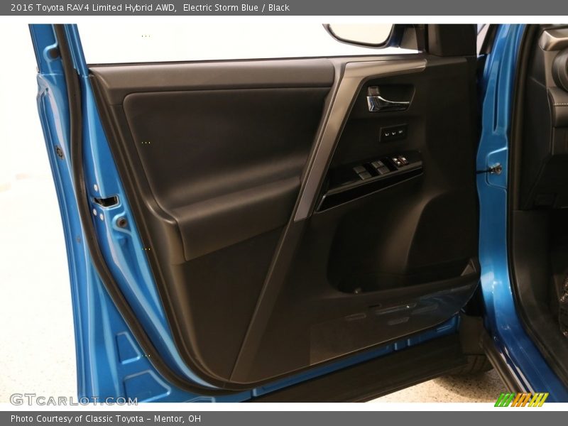 Electric Storm Blue / Black 2016 Toyota RAV4 Limited Hybrid AWD