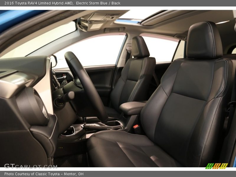 Electric Storm Blue / Black 2016 Toyota RAV4 Limited Hybrid AWD
