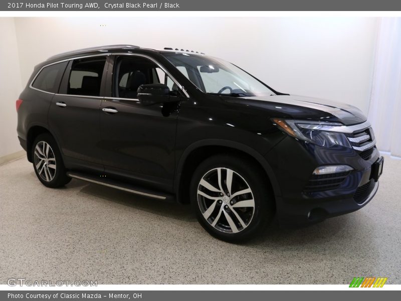 Crystal Black Pearl / Black 2017 Honda Pilot Touring AWD