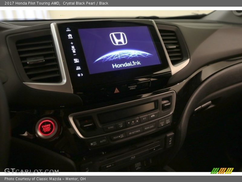 Crystal Black Pearl / Black 2017 Honda Pilot Touring AWD