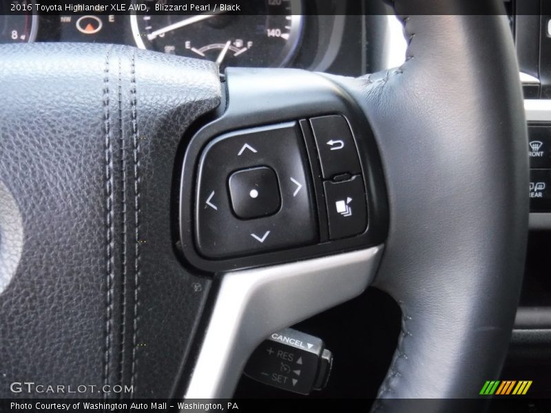 Blizzard Pearl / Black 2016 Toyota Highlander XLE AWD