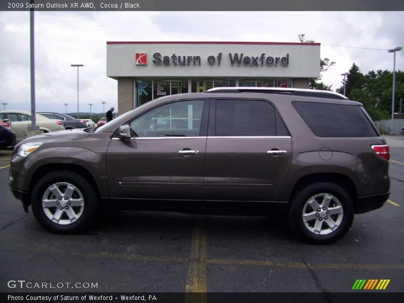Cocoa / Black 2009 Saturn Outlook XR AWD