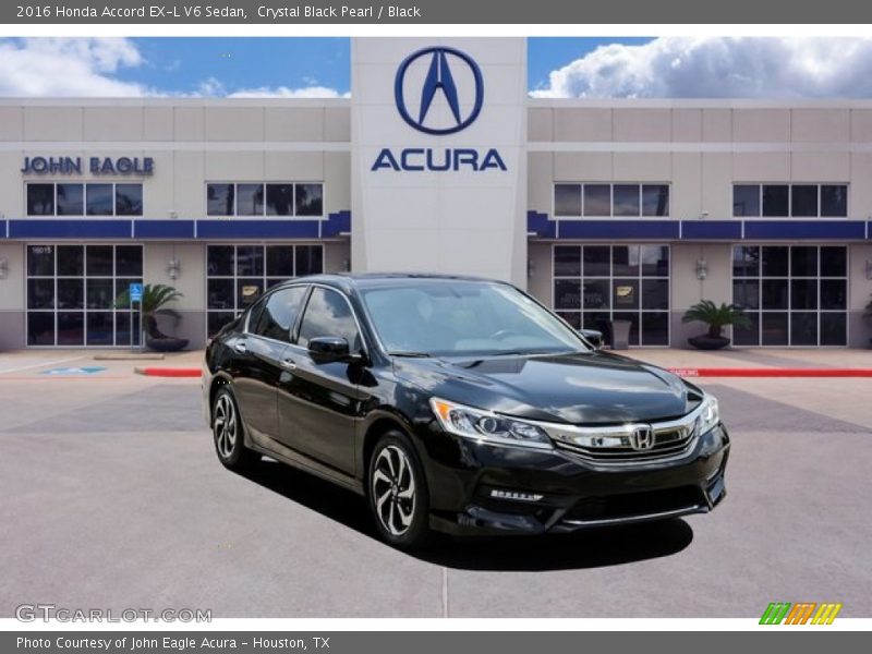 Crystal Black Pearl / Black 2016 Honda Accord EX-L V6 Sedan