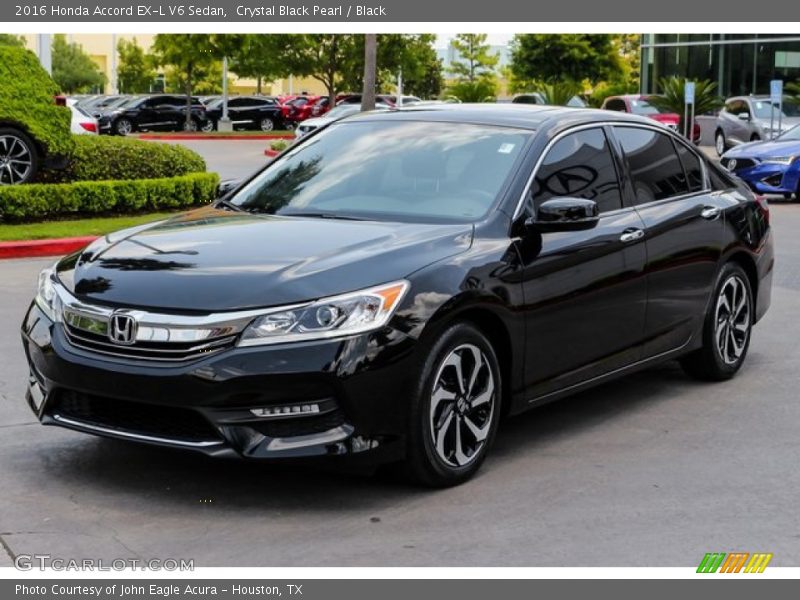 Crystal Black Pearl / Black 2016 Honda Accord EX-L V6 Sedan