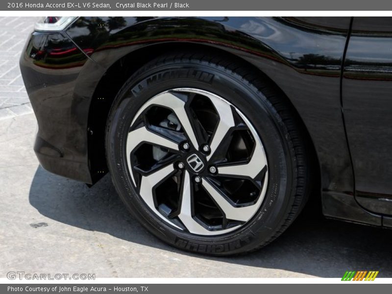 Crystal Black Pearl / Black 2016 Honda Accord EX-L V6 Sedan