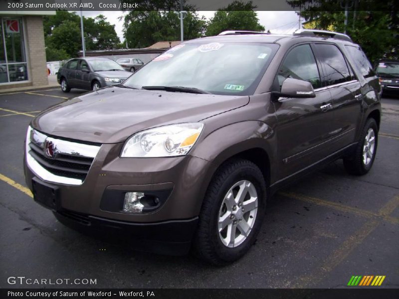 Cocoa / Black 2009 Saturn Outlook XR AWD