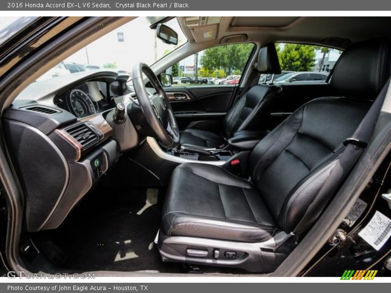 Crystal Black Pearl / Black 2016 Honda Accord EX-L V6 Sedan