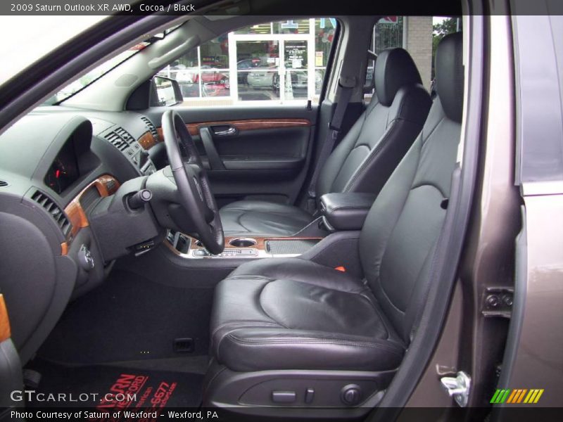 Cocoa / Black 2009 Saturn Outlook XR AWD