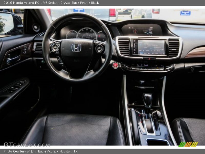 Crystal Black Pearl / Black 2016 Honda Accord EX-L V6 Sedan