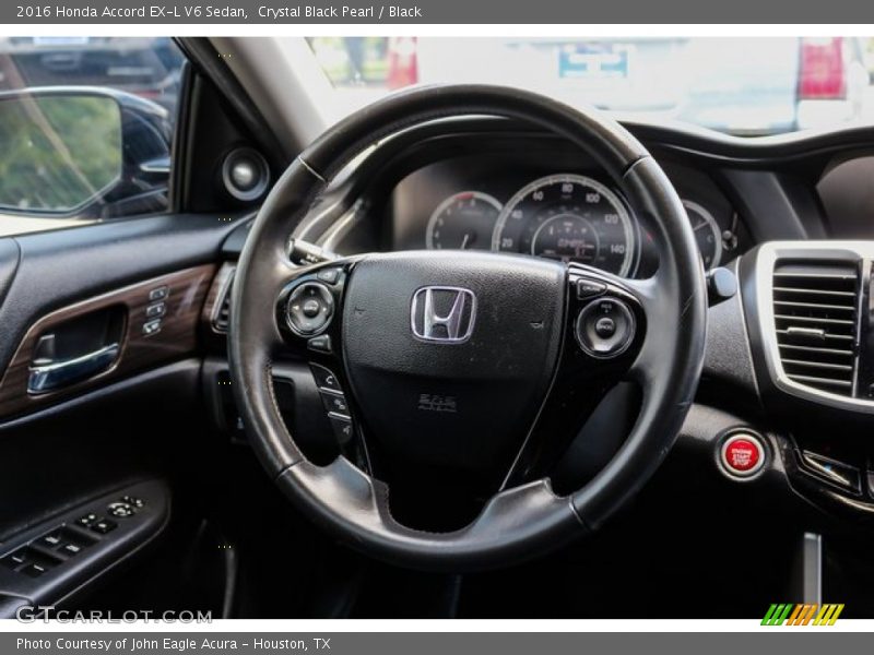 Crystal Black Pearl / Black 2016 Honda Accord EX-L V6 Sedan