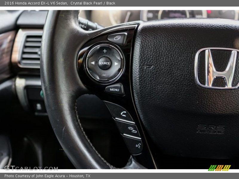Crystal Black Pearl / Black 2016 Honda Accord EX-L V6 Sedan