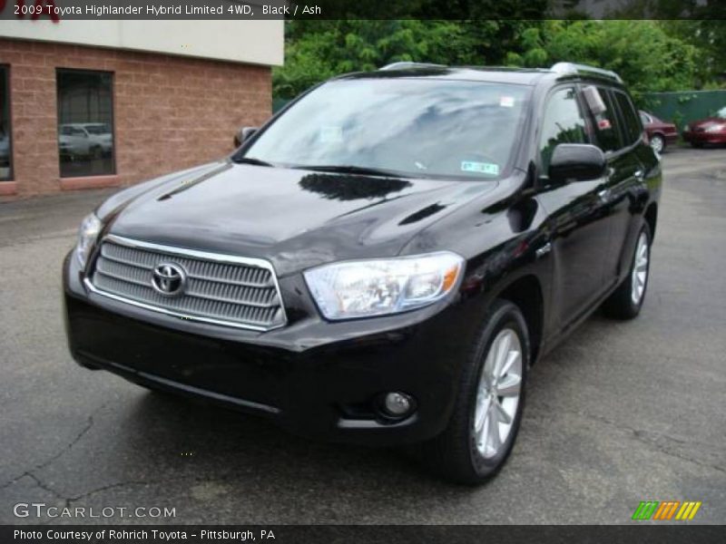 Black / Ash 2009 Toyota Highlander Hybrid Limited 4WD