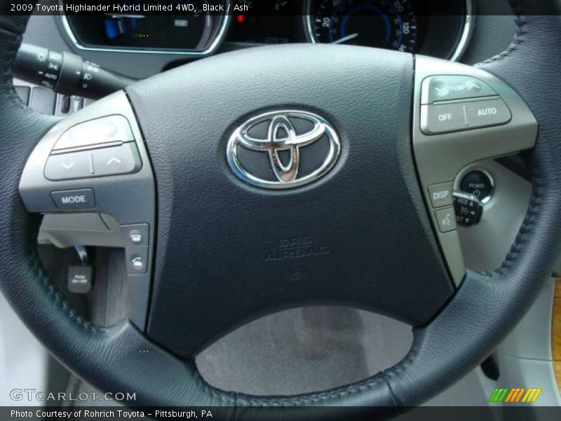 Black / Ash 2009 Toyota Highlander Hybrid Limited 4WD