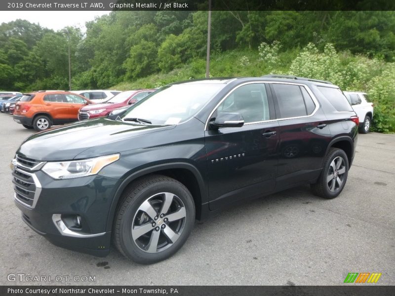 Graphite Metallic / Jet Black 2019 Chevrolet Traverse LT AWD