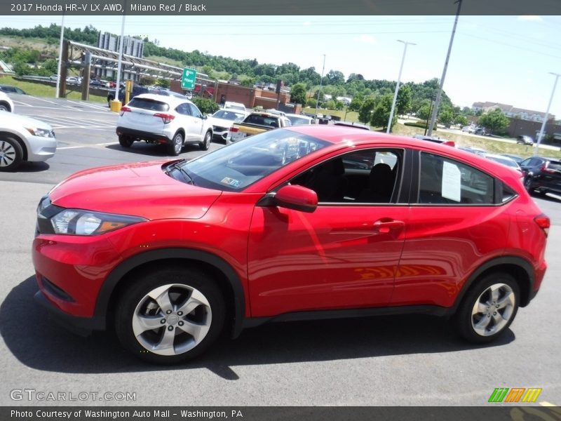 Milano Red / Black 2017 Honda HR-V LX AWD