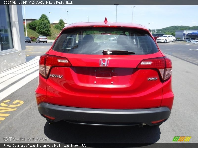 Milano Red / Black 2017 Honda HR-V LX AWD