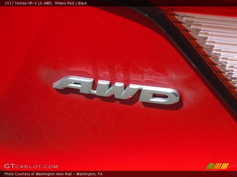 Milano Red / Black 2017 Honda HR-V LX AWD