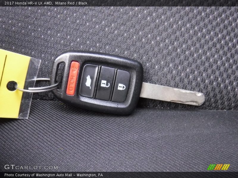 Milano Red / Black 2017 Honda HR-V LX AWD