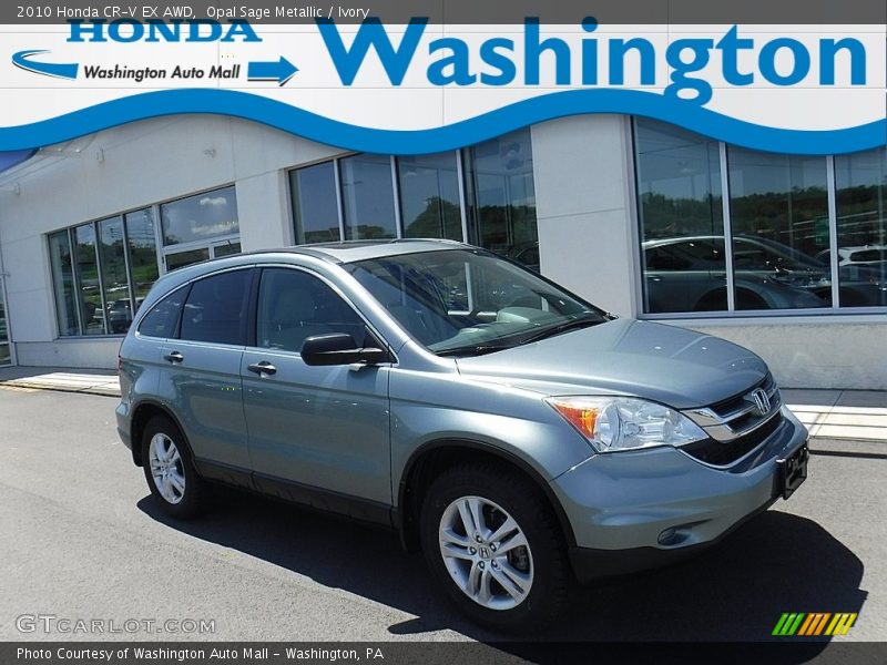 Opal Sage Metallic / Ivory 2010 Honda CR-V EX AWD