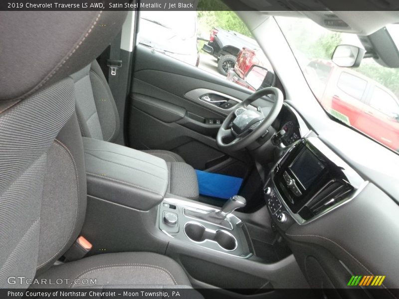 Satin Steel Metallic / Jet Black 2019 Chevrolet Traverse LS AWD