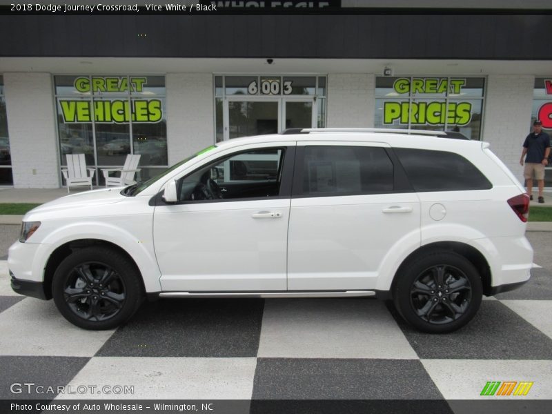 Vice White / Black 2018 Dodge Journey Crossroad