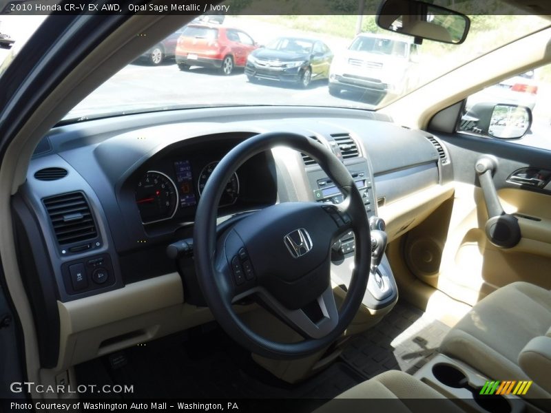 Opal Sage Metallic / Ivory 2010 Honda CR-V EX AWD