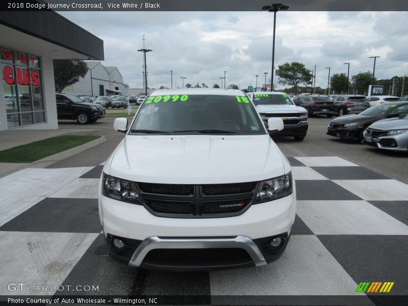 Vice White / Black 2018 Dodge Journey Crossroad