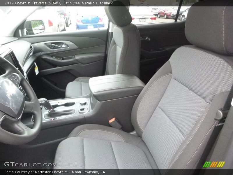 Satin Steel Metallic / Jet Black 2019 Chevrolet Traverse LS AWD
