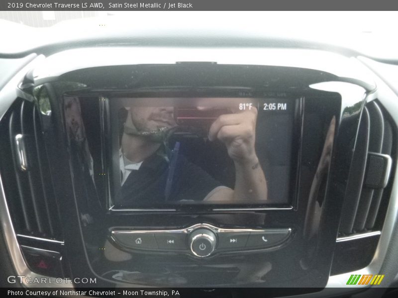 Satin Steel Metallic / Jet Black 2019 Chevrolet Traverse LS AWD