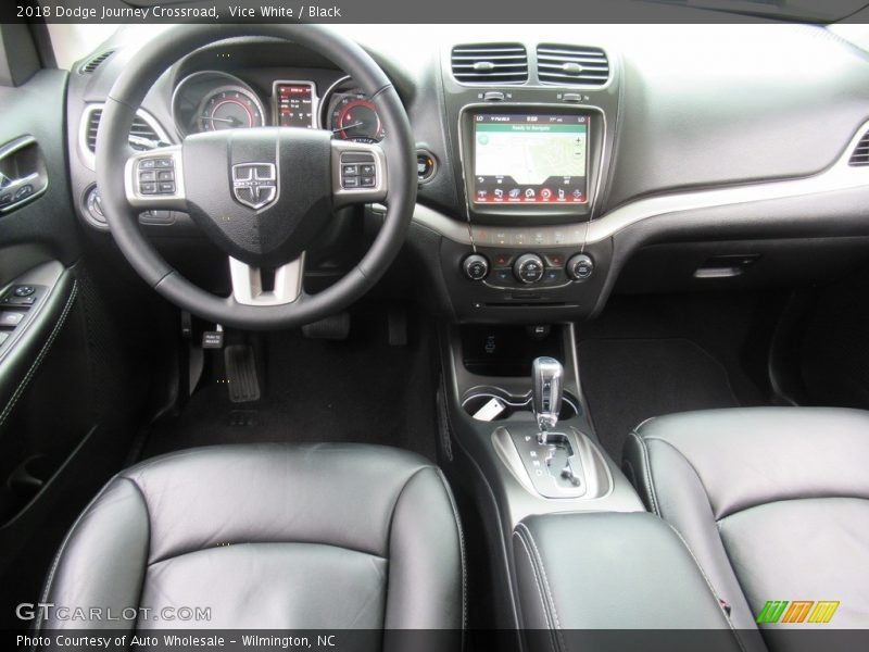 Vice White / Black 2018 Dodge Journey Crossroad